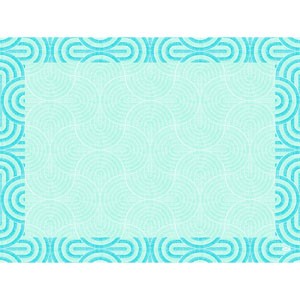 Breeze Mint Blue Paper Placemat, 30cm x 40cm