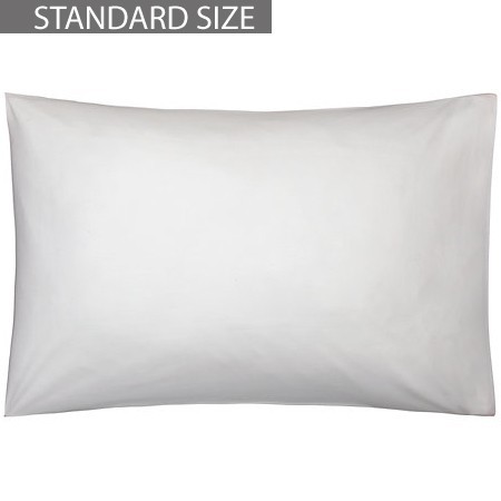 400 Thread Count Cotton Sateen Housewife Pillow Case, White