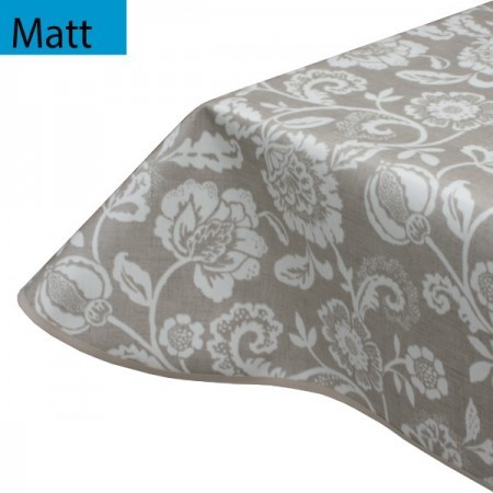 CLEARANCE Megan Linen, Matt Oilcloth Tablecloth