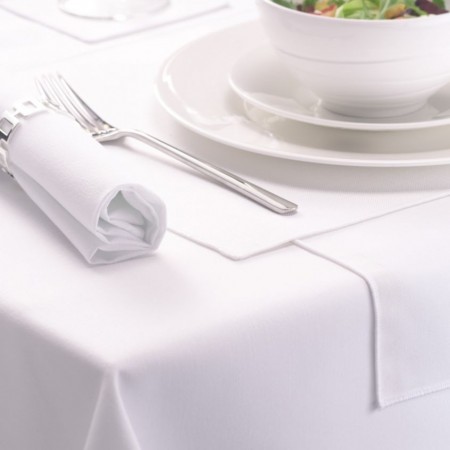 White Spun Polyester Tablecloths