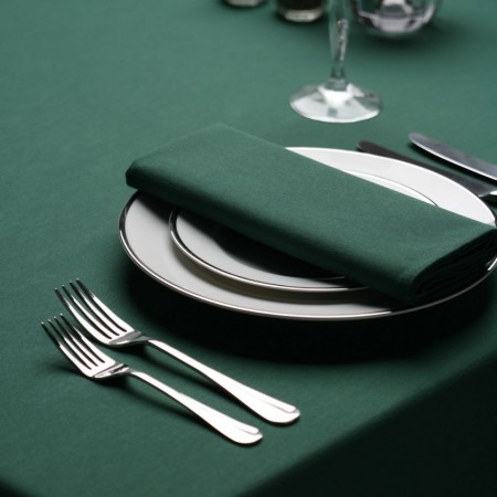 Forest Green Spun Polyester Tablecloths