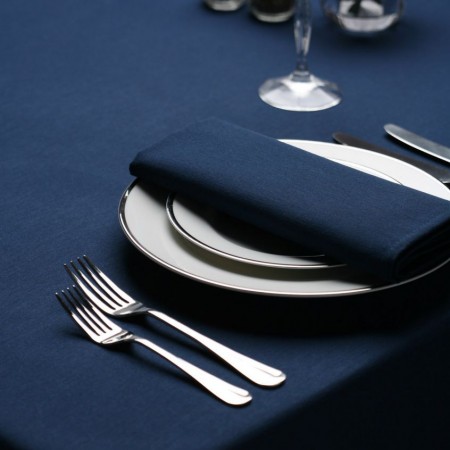 Dark Blue Spun Polyester Tablecloths