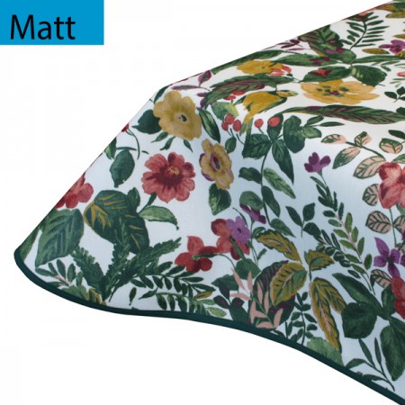 Matt Oilcloth Tablecloth Le Jardin
