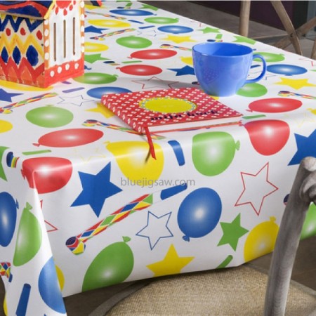 Party Time Wipeclean PVC Tablecloth