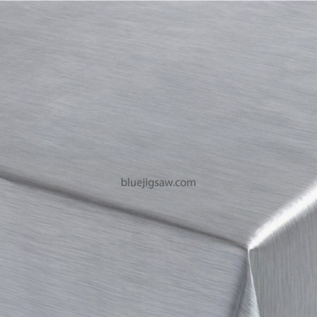 Metallic Silver Wipeclean PVC Tablecloth