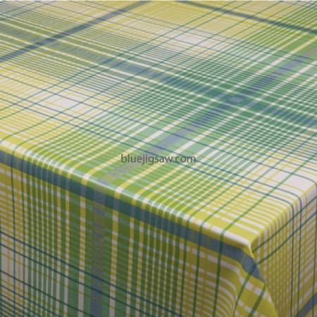 Green Lines Wipeclean PVC Tablecloth