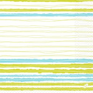 Duni Tissue Design Napkin, 3ply 40cm x 40cm, Elise Stripes