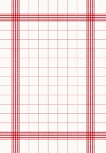 Duni Towel Napkin, 38cm x 54cm, Red