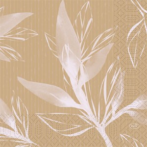 Duni Eco Leaves 3ply 33cm Tissue Napkin