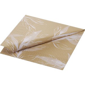 Duni Tissue Napkin 33cm x 33cm Carton, Eco Leaves