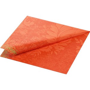 Duni Tissue Napkins 33cm x 33cm Carton, Royal Sun Orange
