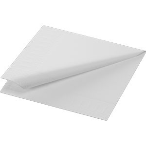 Duni 3ply 24cm Tissue Napkins White
