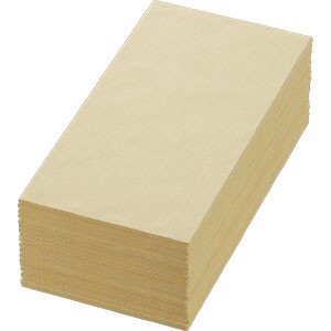 Duni 3ply 40cm Tissue Napkins Cream Bookfold