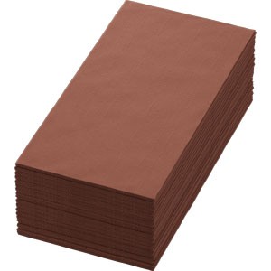 Duni 3ply 40cm Tissue Napkins Chestnut Bookfold
