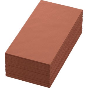 Duni 3ply 40cm Tissue Napkins Earth Terra Bookfold