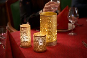 Duni Bliss Candle Holder, Gold, various sizes