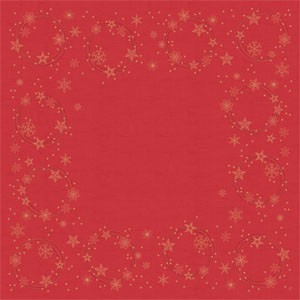 Dunisilk Slipcovers, 84cm x 84cm, Star Shine Red
