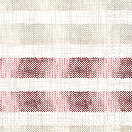 Duni Tissue Design Napkin, 3ply 40cm x 40cm, Rigato Bordeaux