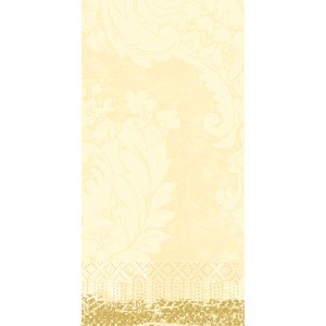 Duni 3ply 40cm Tissue Napkins Royal Cream Bookfold