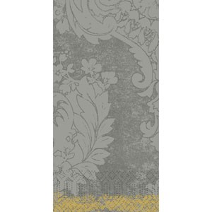 Duni 3ply 40cm Tissue Napkins Royal Granite Grey Bookfold
