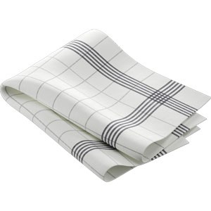 Dunisoft® Towel Napkin, 38cm x 54cm, Dark Grey