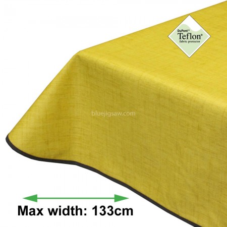 Symphony Lemon Yellow Acrylic Coated Tablecloth