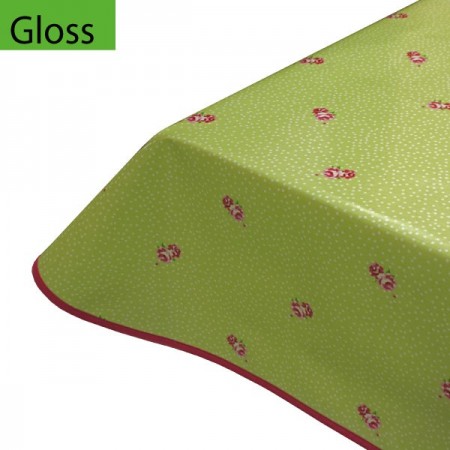 Gloss PVC Oilcloth Tablecloth Emily Green
