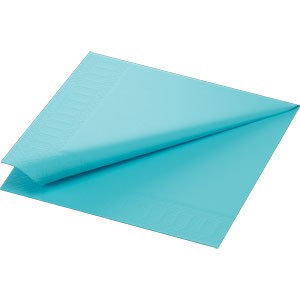 Duni 3ply 40cm Tissue Napkins Mint Blue