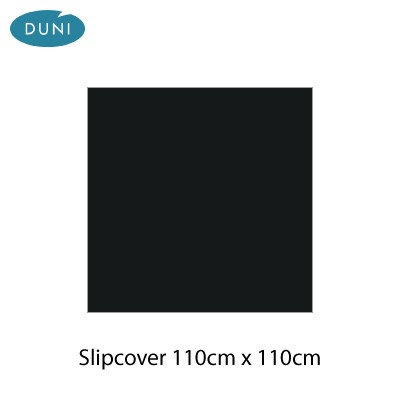 Evolin 110cm x 110cm Black Slipcovers